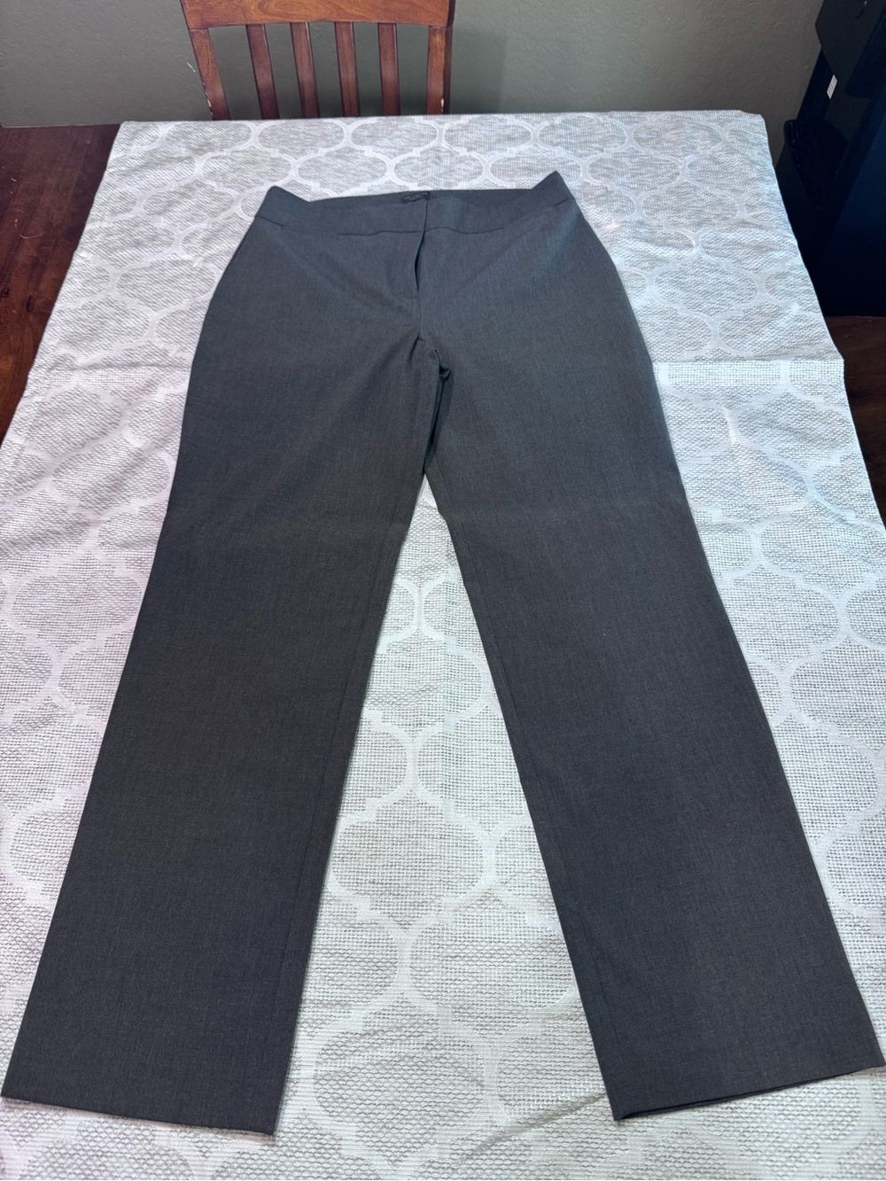 The Limited Straight-Leg Dress Pants in Charcoal Gray